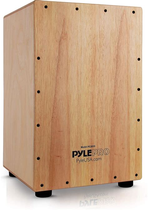 electric beat box|Pyle Wooden Hand Drum Percussion Beat Box.